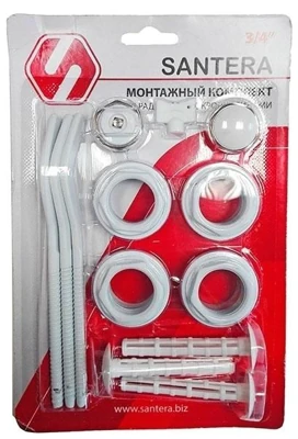 Комплект 3/4 SANTERA универсальный с прокладкой с 3 кронштейнами
