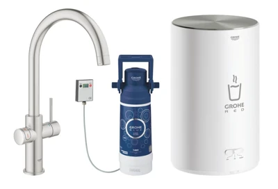Смеситель для мойки GROHE RED II DUO с бойлером 4л. 30083DC1