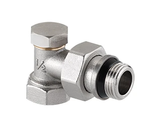 Клапан настроечный угловой Valtec 1/2" с дополнительным уплотнением