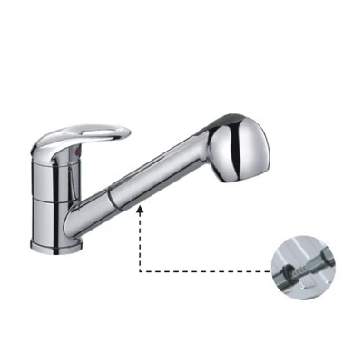 Смеситель для мойки HAIBA HB6003 1/2 вытяжная лейка