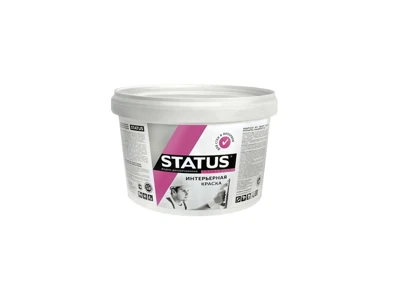 Краска Радуга STATUS интерьерная для стен и потолков 5 кг