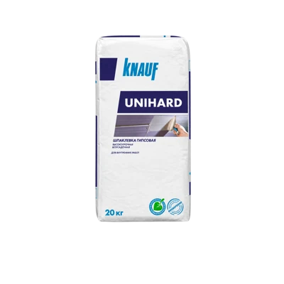 KNAUF УНИХАРД Шпаклевка гипсовая 20 кг, высокопрочная безусадочная