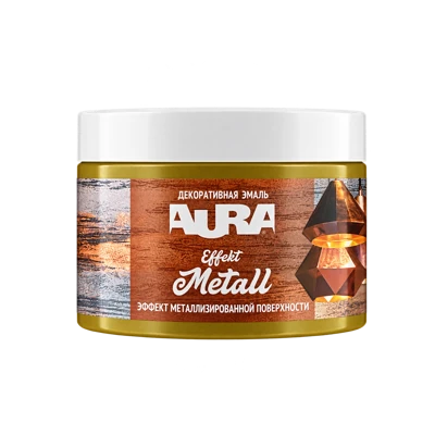 Эмаль Aura Effekt Metall серебро 0,25 кг/0,2 л