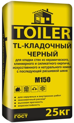 TOILER Раствор TL-КЛАДОЧНЫЙ Черный, 25 кг