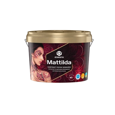 Бархатисто-матовая моющаяся интерьерная краска Eskaro Mattilda, База TR прозрачная, 9 л