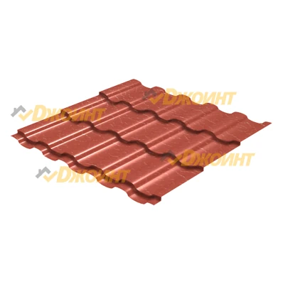 Металлочерепица ЭЛЛАДА 0,5 Solano 30 Terracota терракотовый
