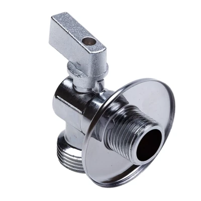 Кран шаровый AQUALINK угловой 1/2-1/2 с отражателем