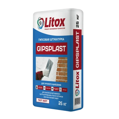 ЛИТОКС GIPSPLAST Штукатурка гипсовая 25 кг