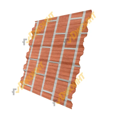 Профнастил НС-35 0,5 Printech Red Brick (Красный кирпич)