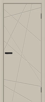 Дверь межкомнатная полотно Граффити-5.Д винил Cream Pro 1900x600 мм