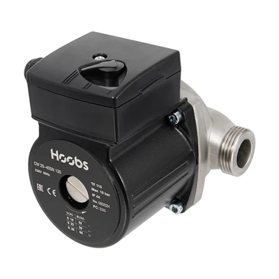 Насос циркуляционный CW 20-40SN 130мм 65Вт 1x230В 50Гц (корпус нерж.сталь) (с гайками) Hoobs