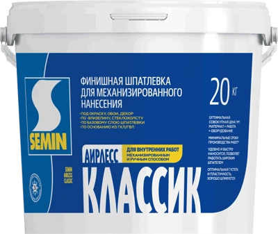 Шпаклевка финишная AIRLESS SEMIN 20 кг