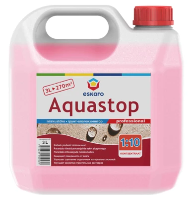Акриловый грунт-влагоизолятор Eskaro Aquastop Professional, 3 л