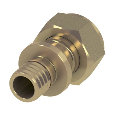 Соединение прямое с накидной гайкой 16 х 1/2", латунь, TECEspring AX