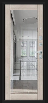 Дверь входная Флэт/BChrome Bravo R-3 Almon правая 2050x960 мм Almon/Cappuccino