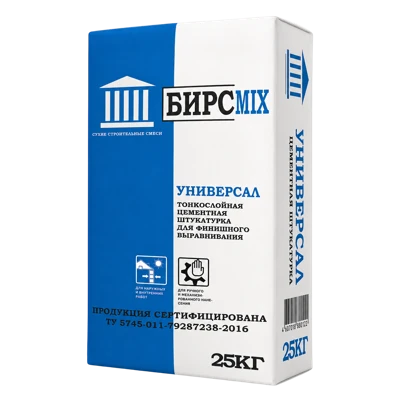 БИРСMIX УНИВЕРСАЛ Штукатурка декоративная 25 кг