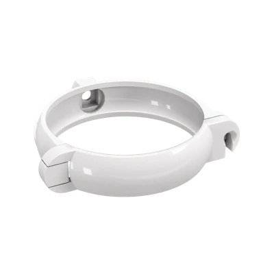 Хомут трубы круглый D80 FINEBER RAL 9010 белый
