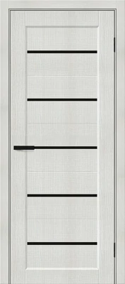 Дверь межкомнатная полотно Мода-22 Black Shine эко шпон Bianco Melinga 2000x900 мм