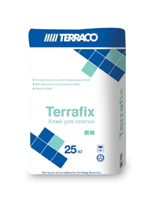 TERRAFIX DP EXTERIOR Клей водостойкий для плитки белый 25 кг
