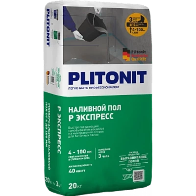 PLITONIT Р ЭКСПРЕСС Наливной пол, 20 кг