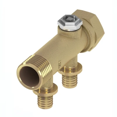 Коллектор отопления TECEflex 16х3/4", 2 контура, латунь