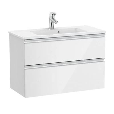 Тумба ROCA THE GAP 80 белый глянец без умывальника подвесная A857399806/857551806
