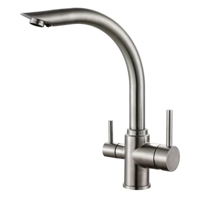 Смеситель для мойки HAIBA HB70304 с каналом для фильтра 1/2