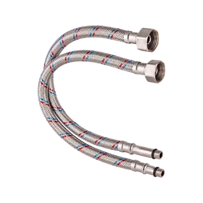Комплект гибкой подводки для смесителя М10х18+М10х35, G1/2", 80 см