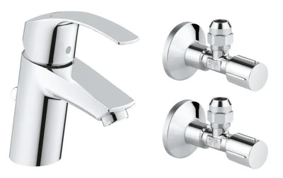 Смеситель для умывальника GROHE EUROSMART донный клапан 23588000