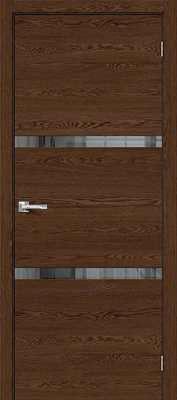 Дверь межкомнатная полотно Браво-2.55 эко шпон Brown Skyline 2000x700 мм