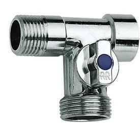 Кран шаровый REMER угловой 1/2-1/2-3/4 RR260