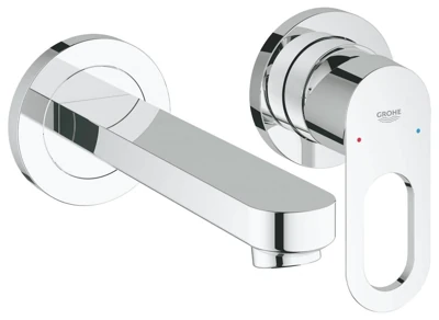 Смеситель для умывальника GROHE BAULOOP литой излив, настенный, на 2 отверстия 20289000