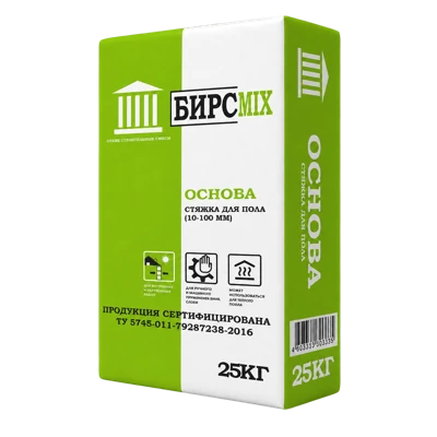 БИРСMIX ОСНОВА Стяжка пола 25 кг