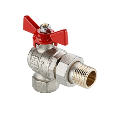 Кран шаровой угловой Valtec BASE-ГОСТ американка 3/4", DN20, PN40