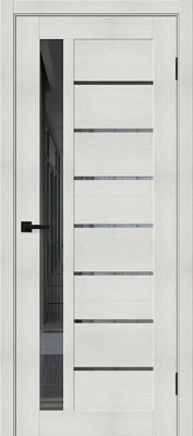Дверь межкомнатная полотно Браво-27 эко шпон Bianco Melinga 2000x900 мм Mirox Grey