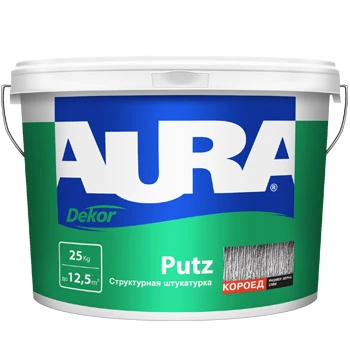 AURA СТРУКТУРНАЯ Штукатурка Putz Dekor акриловая декоративная КОРОЕД зерно 3 мм 25 кг
