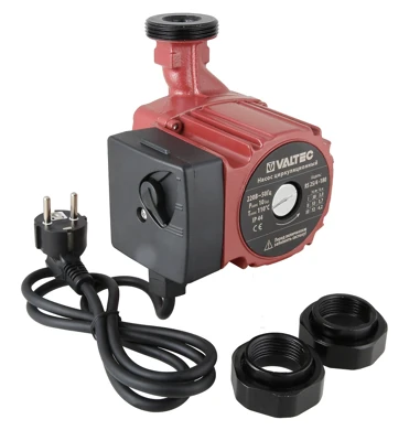 Насос циркуляционный Valtec RS 25/6-180 с гайками