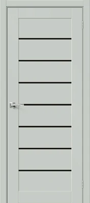 Дверь межкомнатная полотно Браво-22 эмалит Grey Matt 2000x600 мм Black Star