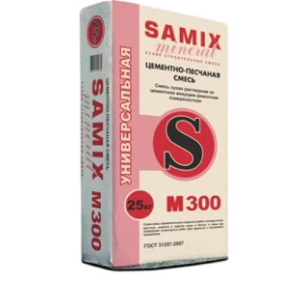 SAMIX Цементно-песчаная смесь Универсальная М300, 25 кг