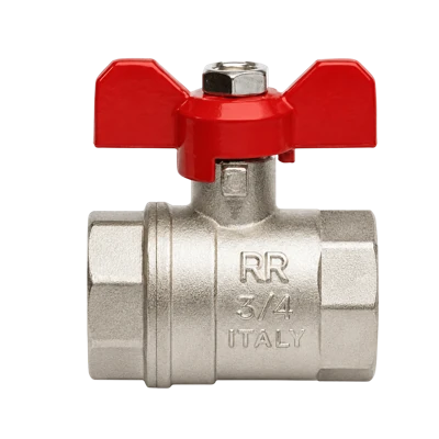 Кран шаровый REMER 3/4 гг ручка-бабочка (бантик) RR365