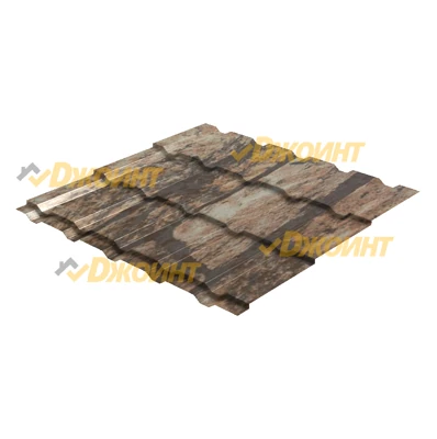 Металлочерепица Каскад 0,5 Printech Fine Stone 3D (Светлый камень 3D)