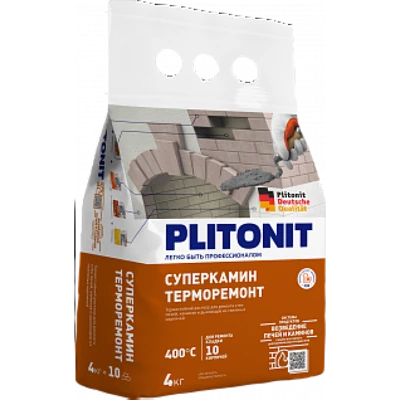 PLITONIT СУПЕРКАМИН ТЕРМОРЕМОНТ Раствор для ремонта, 4 кг