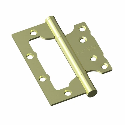 Петля без врезки стальная Bravo F-4-2BB 100*75*2,5 SG МатЗолото (универс.)