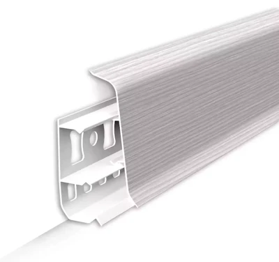 Плинтус ПВХ Ideal Деконика 255 Ясень бьянка 22*85*2200 мм (упак 20 шт)