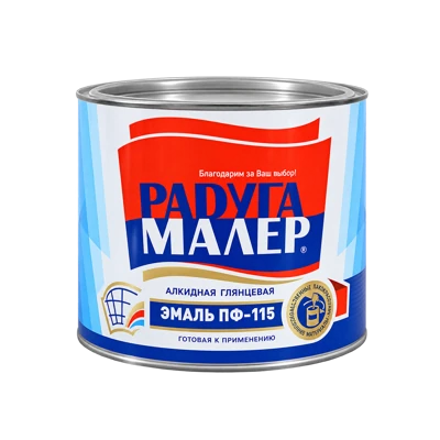 Эмаль ПФ-115 ярко-зеленая 1,9 кг Радуга