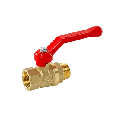 Кран шаровый Галлоп 1/2 гш ручка-рычаг латунь 221 PN40