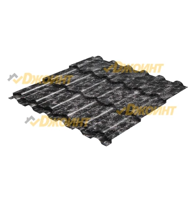 Металлочерепица ДЮНА 35 0,5 MATGRANIT LUX RAL 9005 черный
