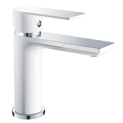 Смеситель для умывальника HAIBA HB10505-8 белый, хром 1/2