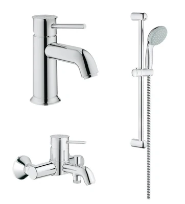 Комплект смеситель с душем GROHE BAU CLASSIC 124404