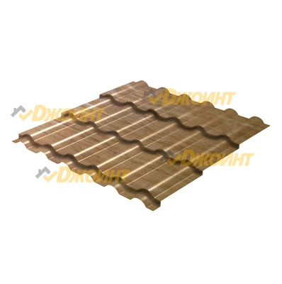 Металлочерепица ДЮНА 35 0,5 Printech Aspen 3D (Осина 3D wood)